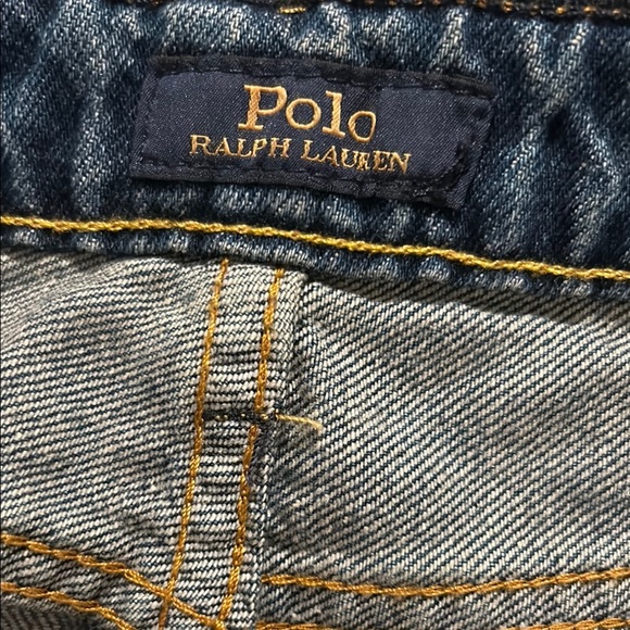 ✨Host pick✨Polo by Ralph Lauren Blue and Yellow Cartoon Patch Jeans - Picture 6 of 12